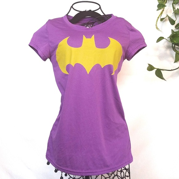 **SOLD** Purple and Yellow Batman Tee - Picture 1 of 3